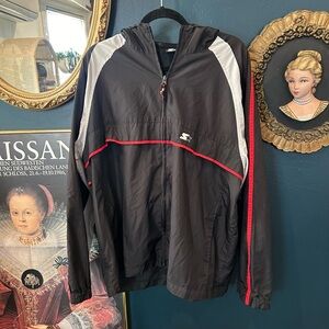 Starter red and black windbreaker